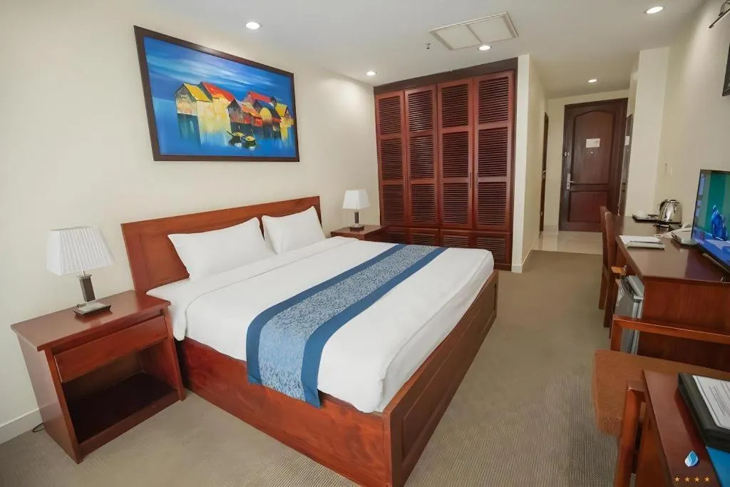 Bed in Vientiane Plaza Hotel
