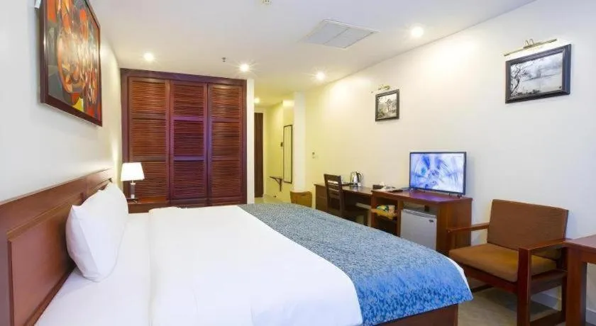 Bed in Vientiane Plaza Hotel