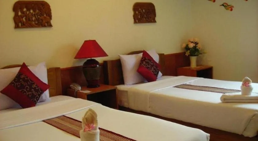 Bed in Ngamta Hotel