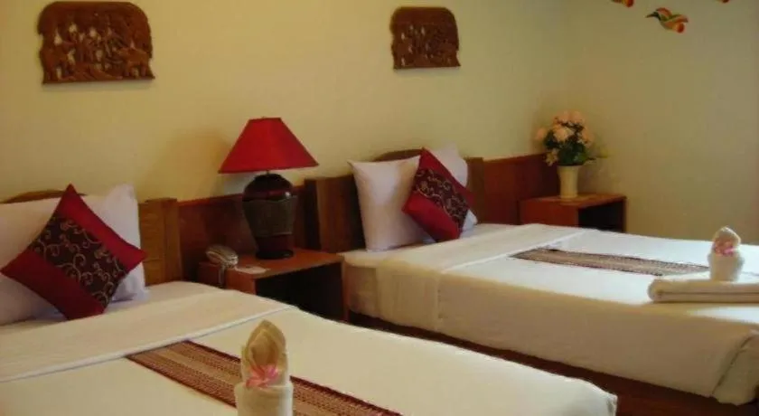 Bed in Ngamta Hotel