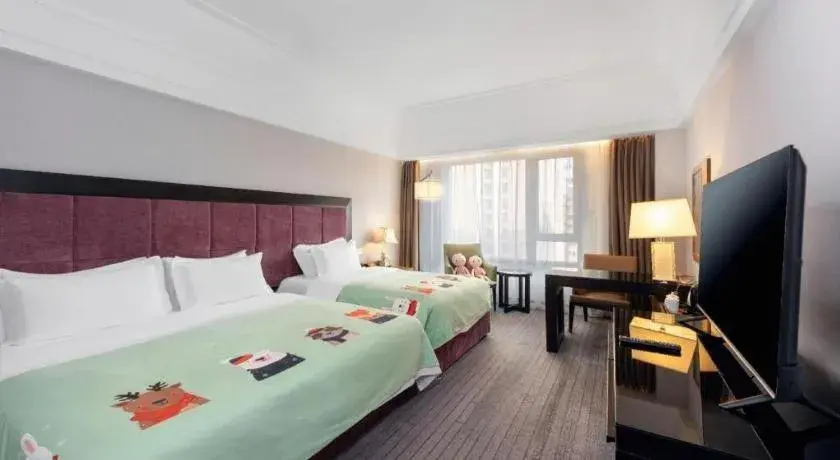 Bed in Shenyang Haiyun Jinjiang International Hotel Bed in Shenyang Haiyun Jinjiang International Hotel