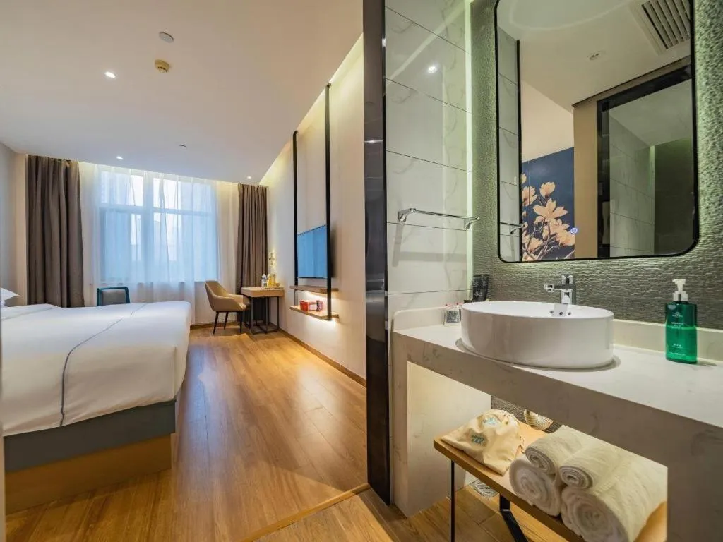 Bed in Jinjiang Inn Xian Mingguang Road