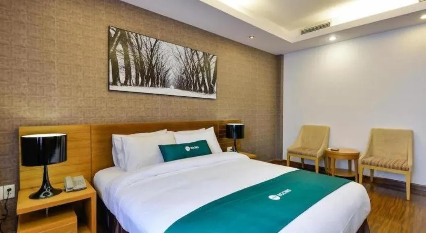 Bed in AHA Boutique Ben Thanh Hotel