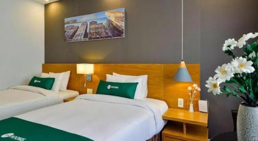 Bed in AHA Boutique Ben Thanh Hotel