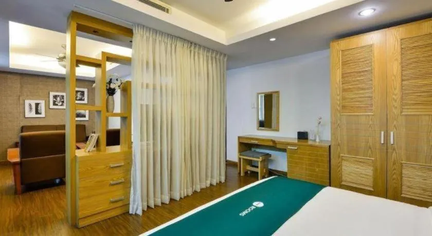 Bed in AHA Boutique Ben Thanh Hotel
