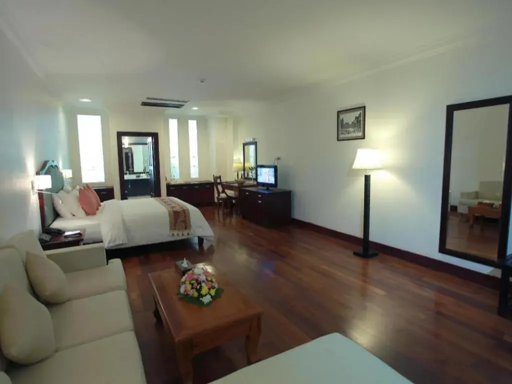 Bed in Sokhalay Angkor Residence and Spa Bed in Sokhalay Angkor Residence and Spa