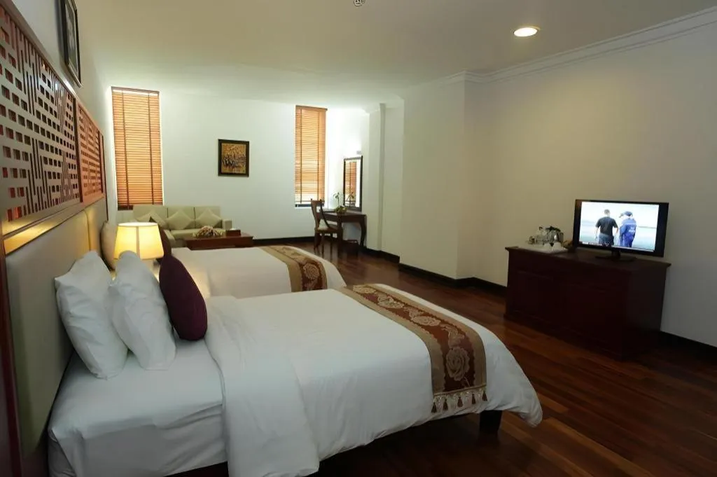 Bed in Sokhalay Angkor Residence and Spa