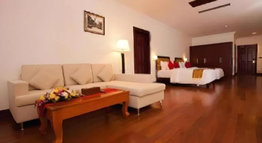 Bed in Sokhalay Angkor Residence and Spa