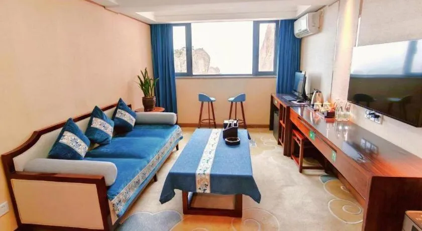 Bed in Huangshan Yupinglou Hotel