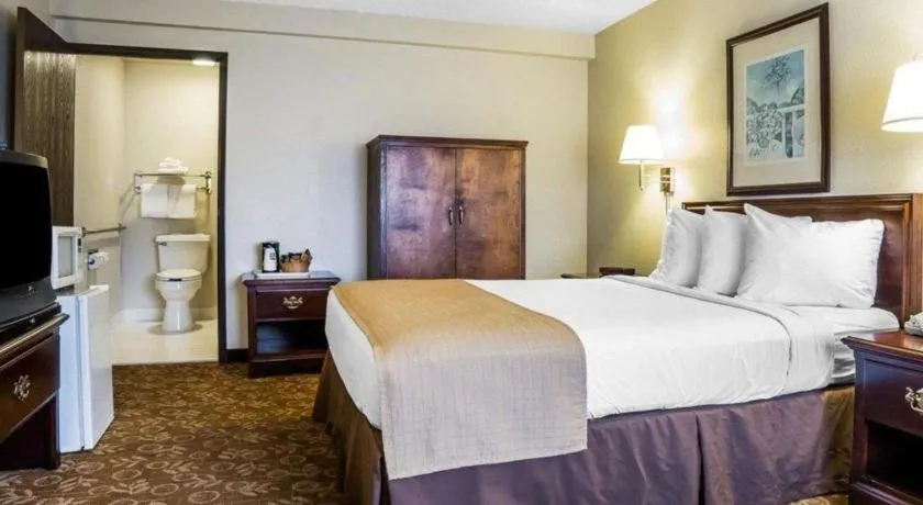 Bed in Quality Inn & Suites Minden