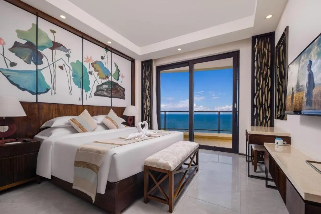 Bed in Boao Holliyard Hotel