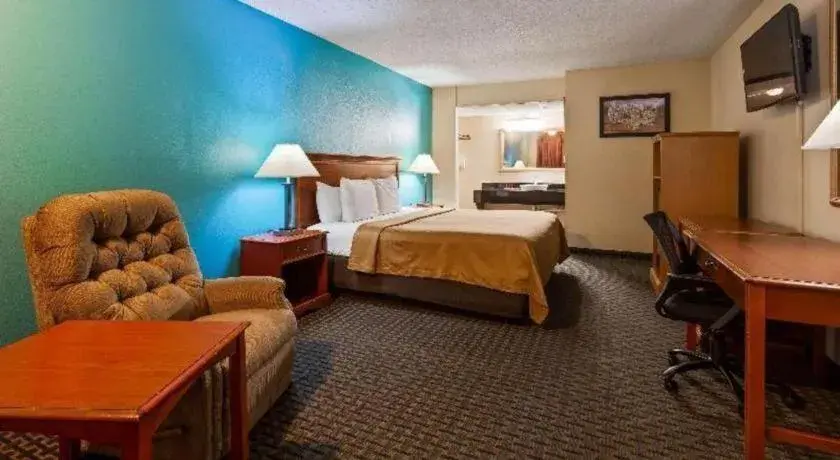 Bed in SureStay Hotel Bed in SureStay Hotel