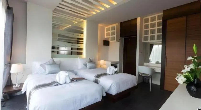 Bed in Vulcano Hotel at Nimman Bed in Vulcano Hotel at Nimman