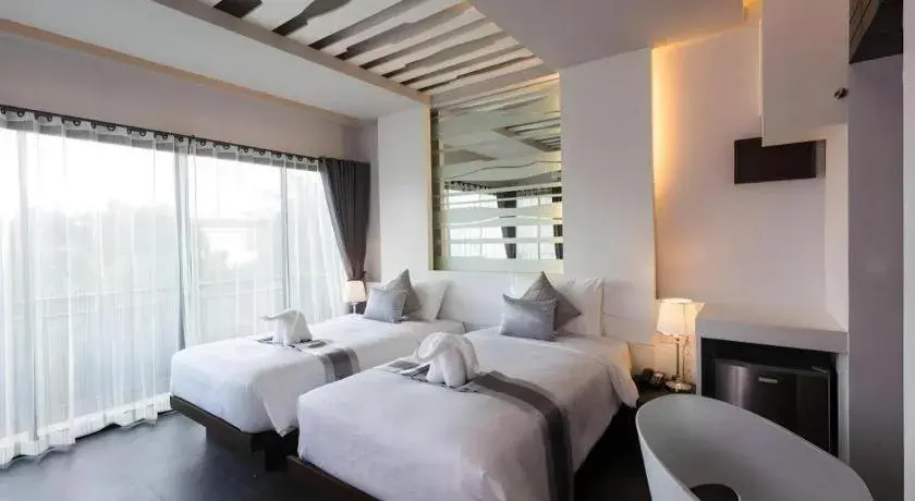 Bed in Vulcano Hotel at Nimman Bed in Vulcano Hotel at Nimman