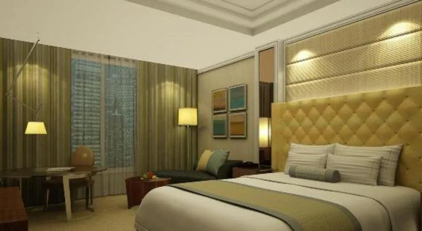 Bed in Dongfang Jianguo Hotel Wuhan