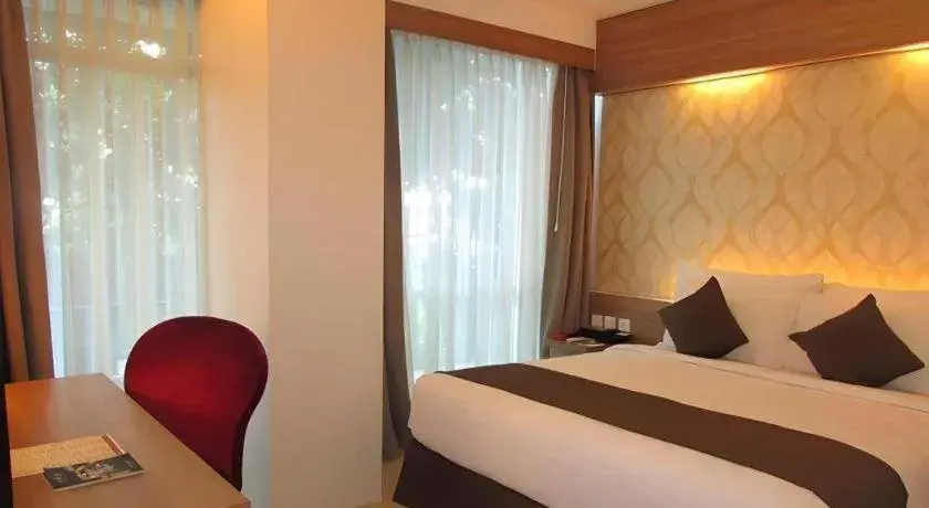 Bed in d'primahotel Mega Kuningan Bed in d'primahotel Mega Kuningan