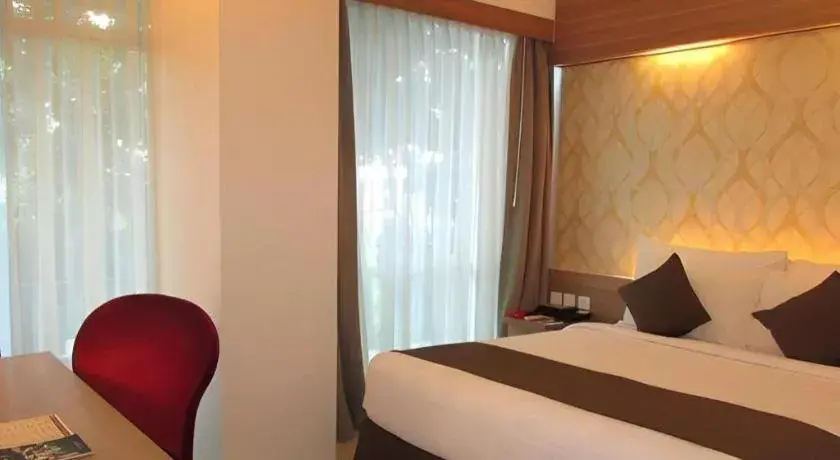 Bed in d'primahotel Mega Kuningan Bed in d'primahotel Mega Kuningan