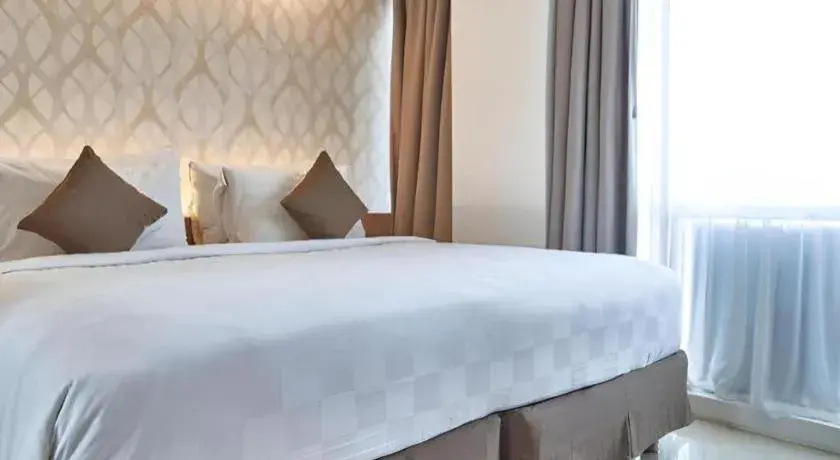 Bed in d'primahotel Mega Kuningan Bed in d'primahotel Mega Kuningan