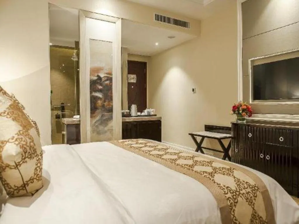 Bed in Hangzhou Huachen Fengting Hotel