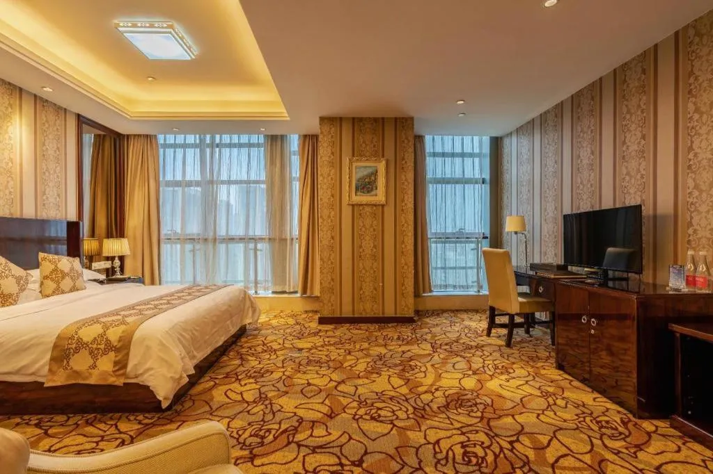Bed in Hangzhou Huachen Fengting Hotel