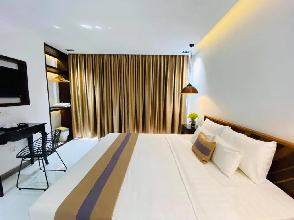 Bed in Reasmey Cheanich Hotel