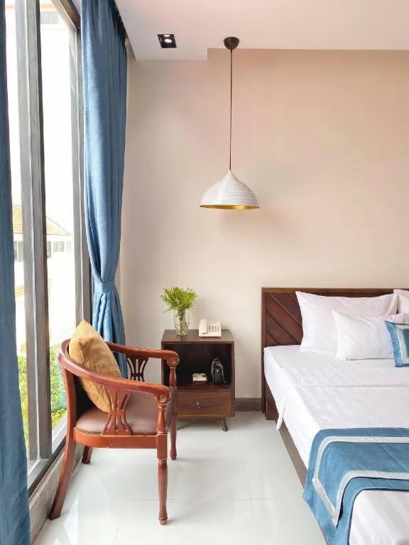 Bed in Reasmey Cheanich Hotel