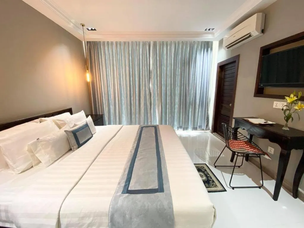 Bed in Reasmey Cheanich Hotel