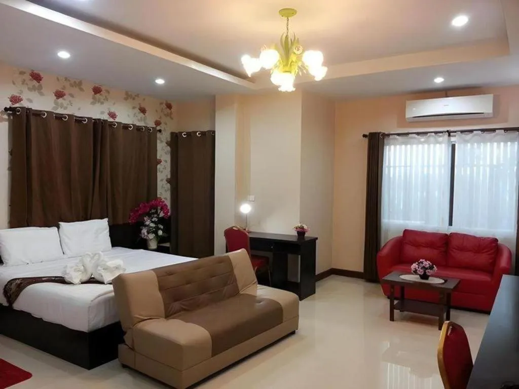 Bed in Le Parc Wangnang Hotel