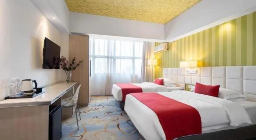 Bed in Nanning Sanzan Hotel