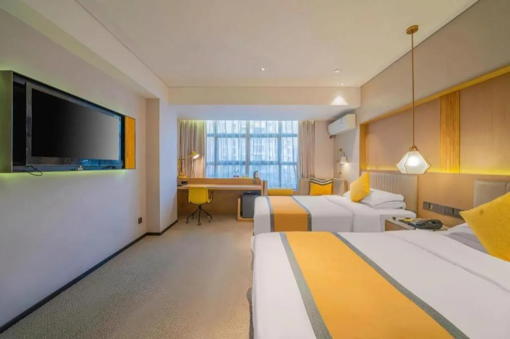 Bed in Nanning Sanzan Hotel