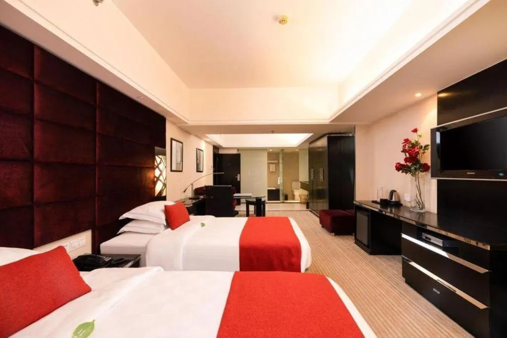Bed in Nanning Sanzan Hotel