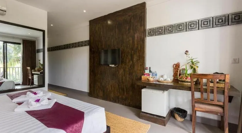 Bed in Ladear Angkor Boutique Hotel