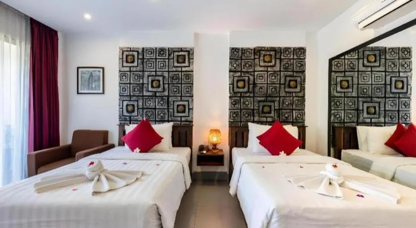 Bed in Ladear Angkor Boutique Hotel