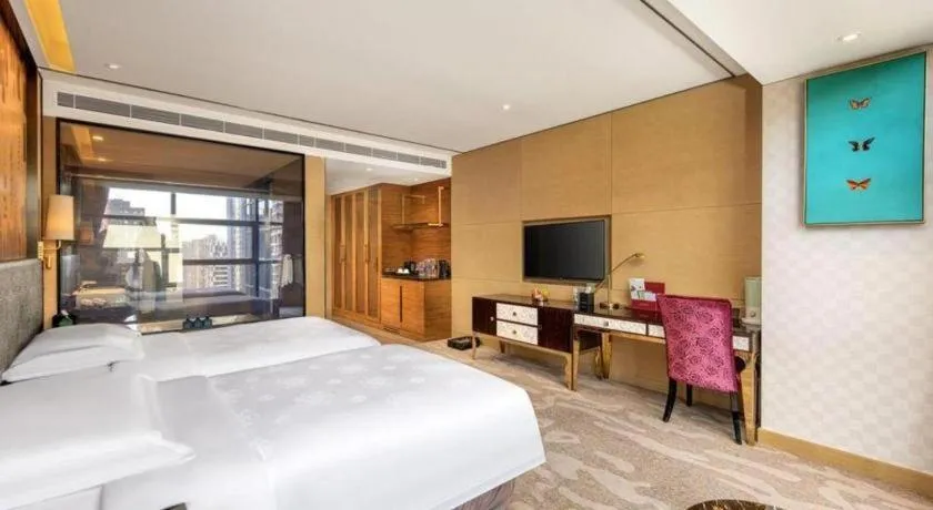 Bed in Shijiazhuang Ximeijin Continental Hotel