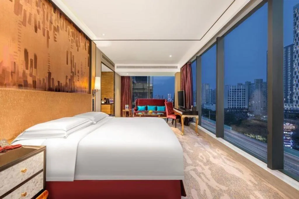 Bed in Shijiazhuang Ximeijin Continental Hotel