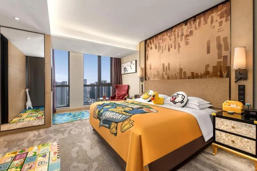 Bed in Shijiazhuang Ximeijin Continental Hotel