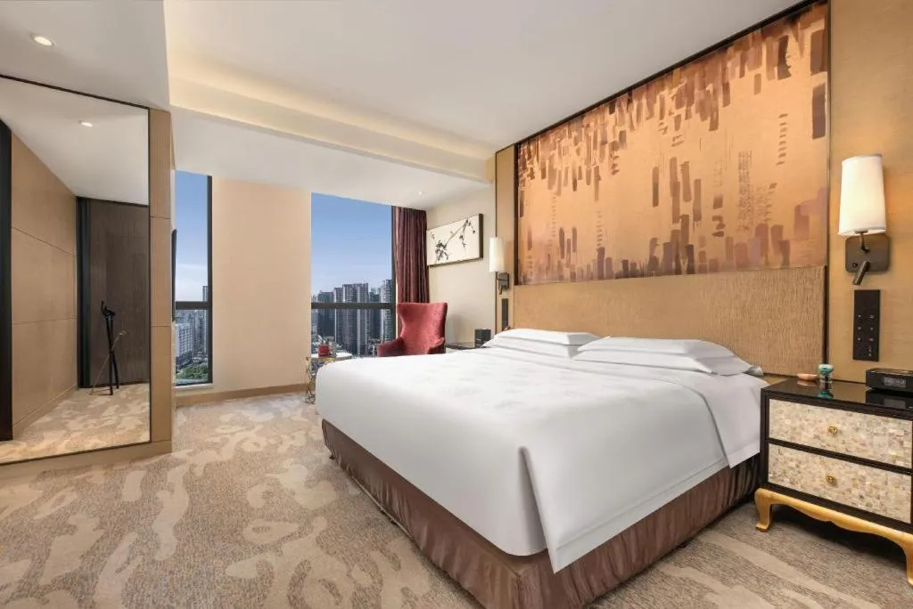 Bed in Shijiazhuang Ximeijin Continental Hotel