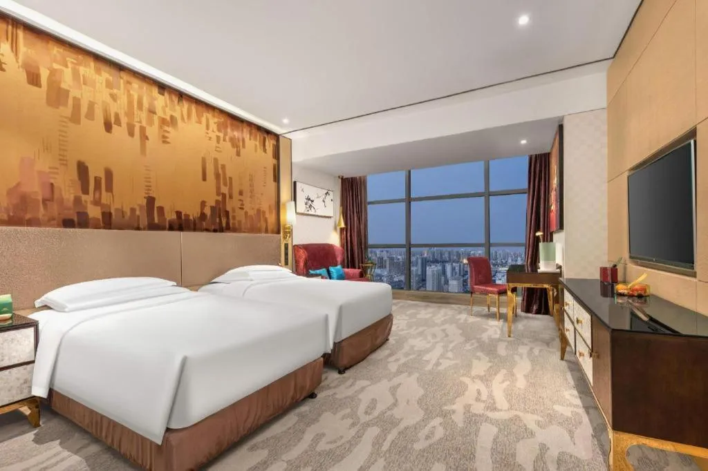 Bed in Shijiazhuang Ximeijin Continental Hotel