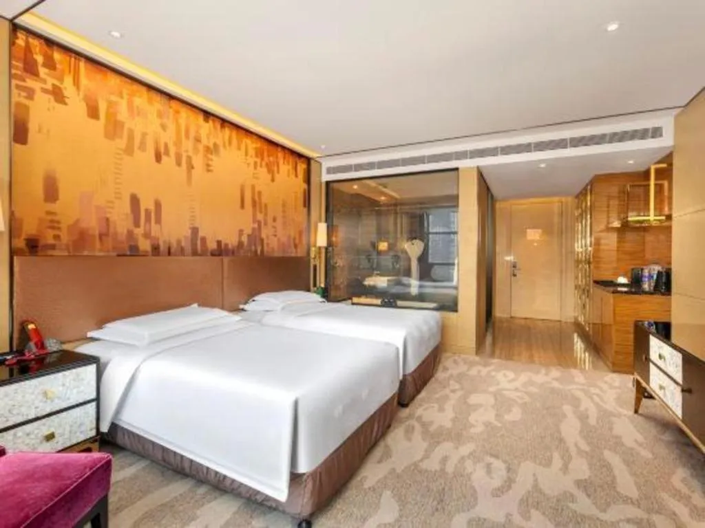 Bed in Shijiazhuang Ximeijin Continental Hotel