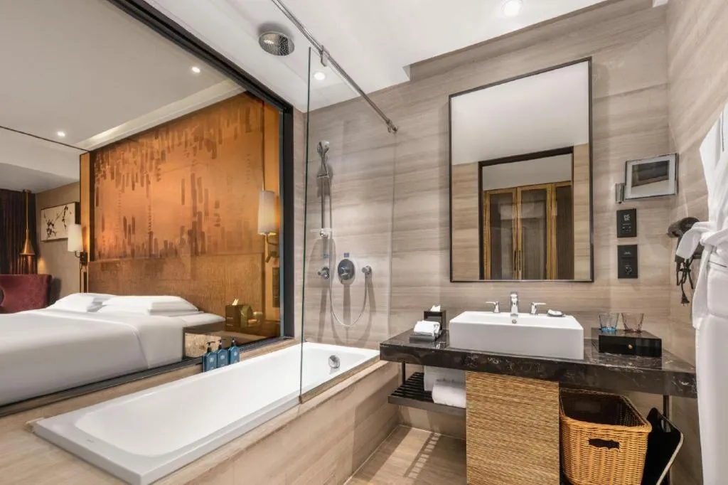 Bed in Shijiazhuang Ximeijin Continental Hotel