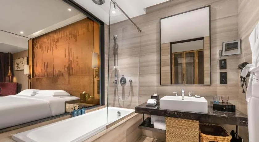 Bed in Shijiazhuang Ximeijin Continental Hotel