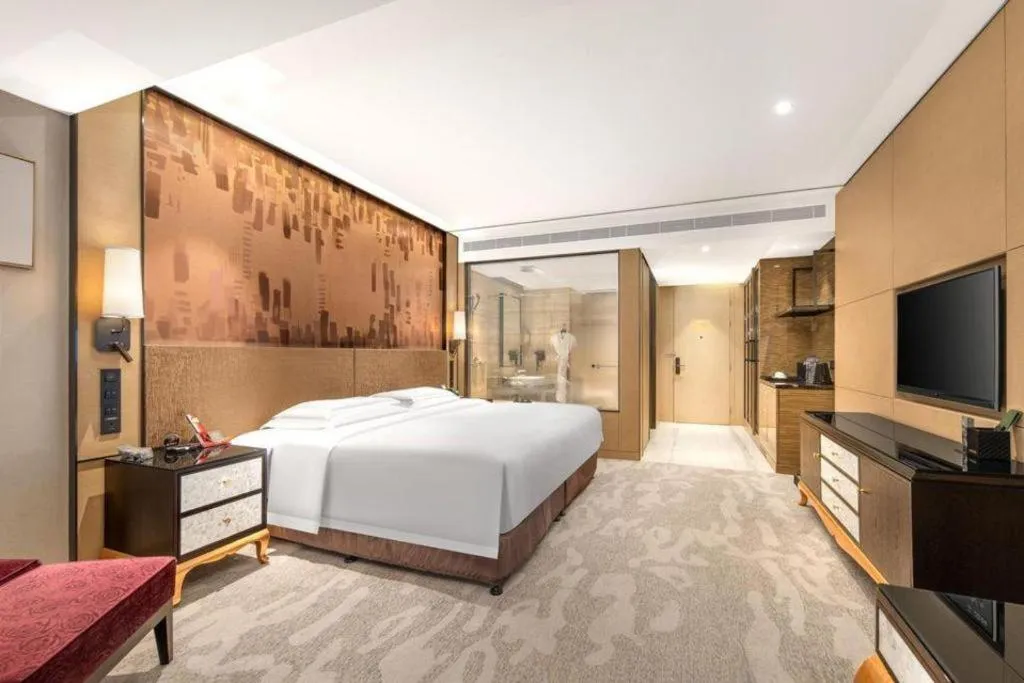 Bed in Shijiazhuang Ximeijin Continental Hotel