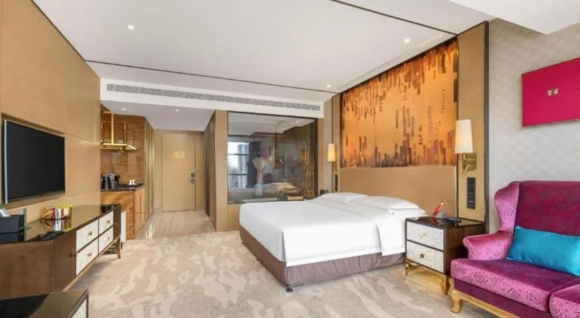 Bed in Shijiazhuang Ximeijin Continental Hotel