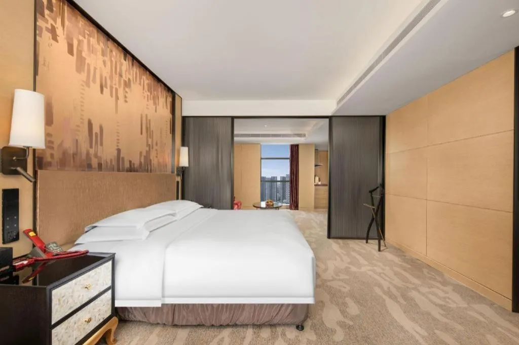 Bed in Shijiazhuang Ximeijin Continental Hotel