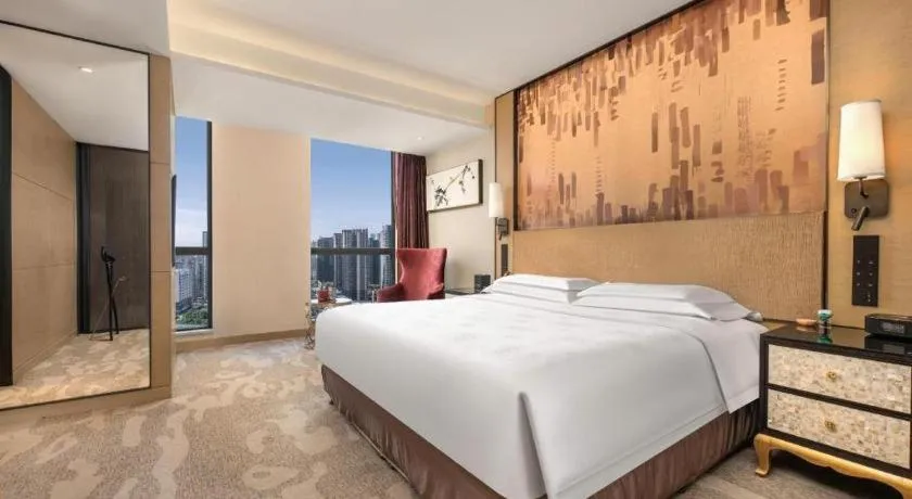 Bed in Shijiazhuang Ximeijin Continental Hotel