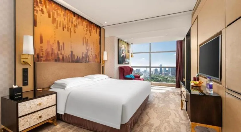 Bed in Shijiazhuang Ximeijin Continental Hotel