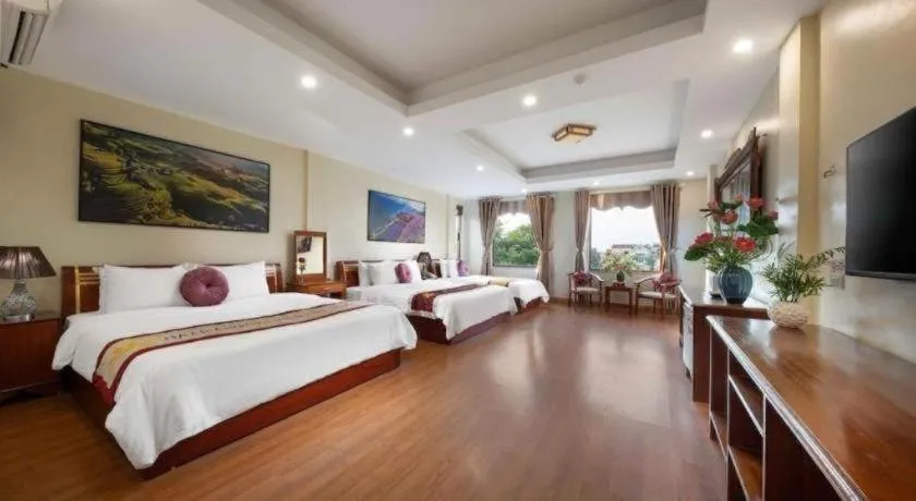 Bed in Viet Village Hotel