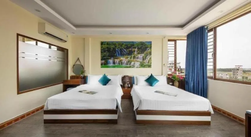 Bed in Viet Village Hotel