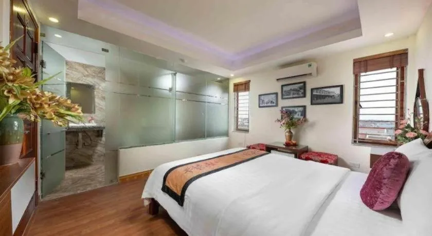 Bed in Viet Village Hotel