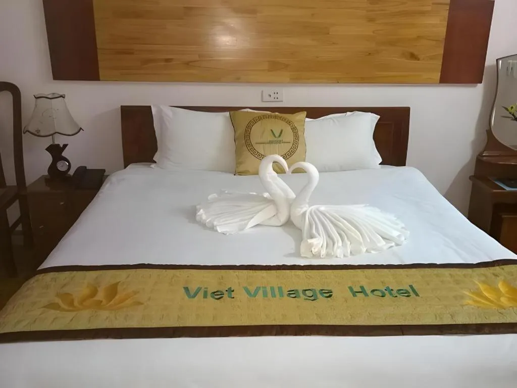 Bed in Viet Village Hotel